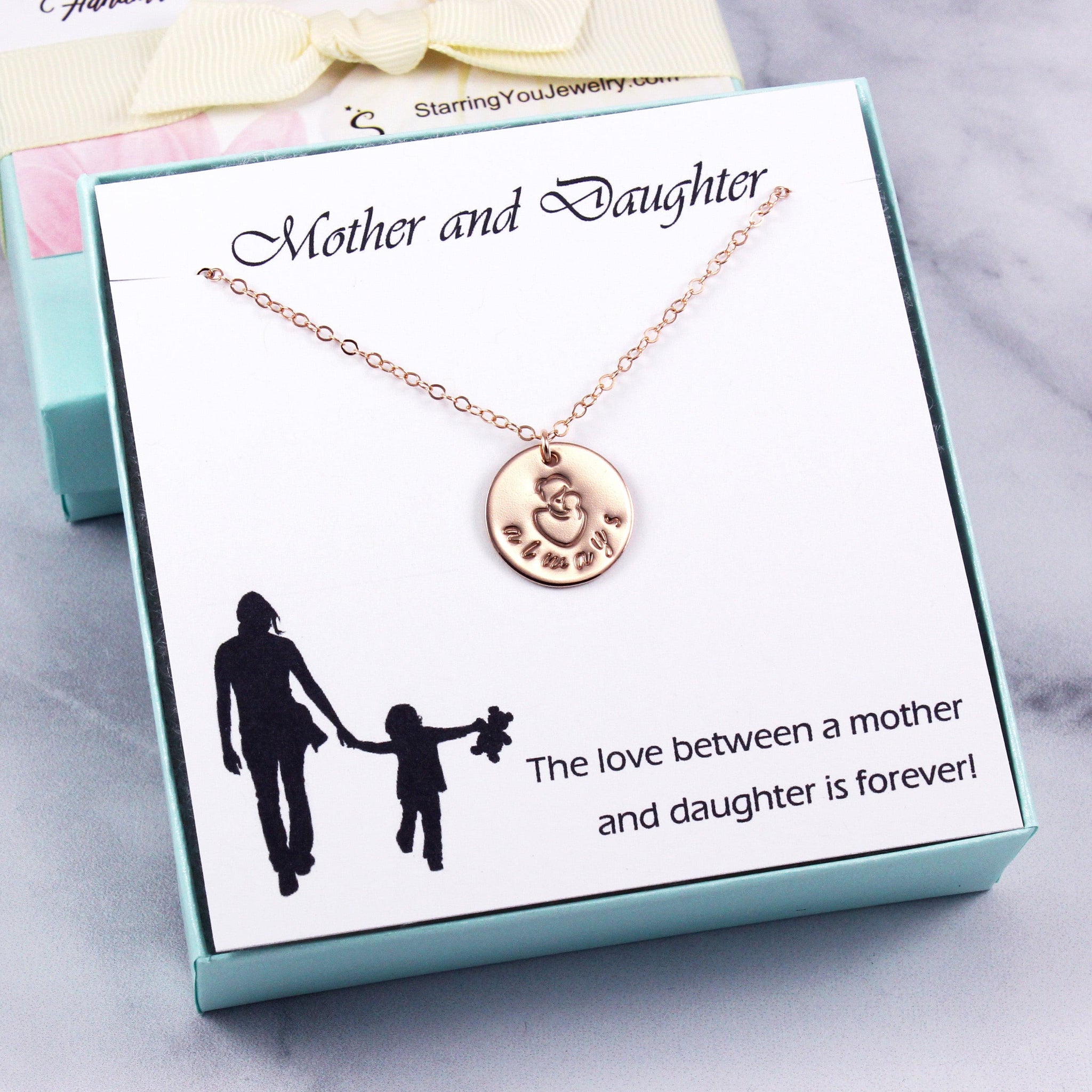 14K Rose Gold Filled New Mom Gifts for Women Before or After orders Birth,